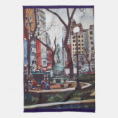 Kleur van het Unievierkant Theedoek (Verticaal)