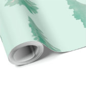 Kleur van kerstboomkleur Wrapping Papier groen (Rol Hoek)