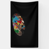 Kleur van kunstwater van het palet spandoek (Verticaal)