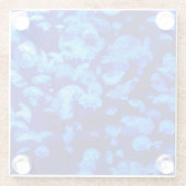 Kleur van kwallen glazen onderzetter (Achterkant)