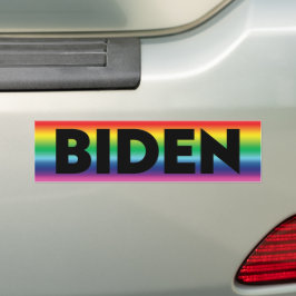 Kleur van lgbtq van de regenbooggradiënt van Biden Bumpersticker