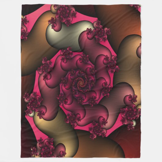 Kleur van liefdesfractals Fleece Blanket Deken (Voorkant)
