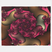 Kleur van liefdesfractals Fleece Blanket Deken (Voorkant (Horizontaal))