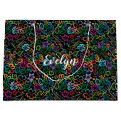 Kleur van Life Custom Gift Bag - Klein, glanzend Groot Cadeauzakje (Voorkant)