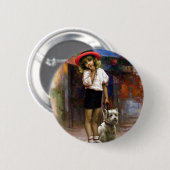 Kleur van Melody - wandeling Ronde Button 5,7 Cm (Voorkant /achterkant)