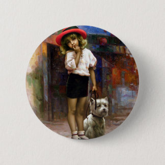 Kleur van Melody - wandeling Ronde Button 5,7 Cm