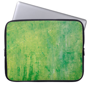 Kleur van metaal, groen geverfd laptop sleeve