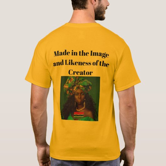 Kleur van mijn huid t-shirt (Achterkant)