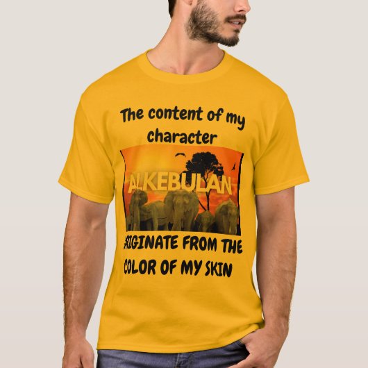 Kleur van mijn huid t-shirt (Voorkant)