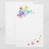 Kleur van muziek briefpapier (Voorkant / Achterkant)