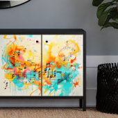 Kleur van Muziek Decoupage Tissuepapier