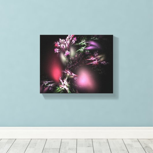 kleur-van-natuur-fractal canvas afdruk (Insitu (Houten vloer))