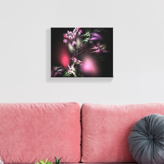 kleur-van-natuur-fractal canvas afdruk (Insitu (Woonkamer))