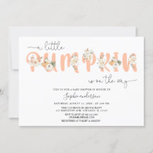 Kleur van pasta A Little Pumpkin Herfst Baby showe