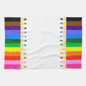 Kleur van Pencils Kitchen Towel Theedoek (Horizontaal)