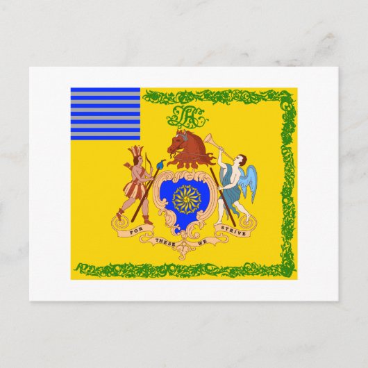 Kleur van Philadelphia Light Horse Briefkaart (Voorkant)