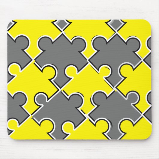 Kleur van puzzelstukjes van het jaar 2021 dat lich muismat (Voorkant)