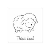 Kleur van schapenvlees rubberstempel (Afrduk)