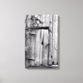 Kleur van schuur met boomcanvas afdrukken