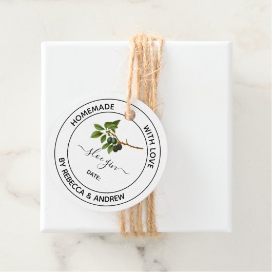 Kleur van Sloe Gin Kraft met  illustratie C Bedankjes Labels (In situ)