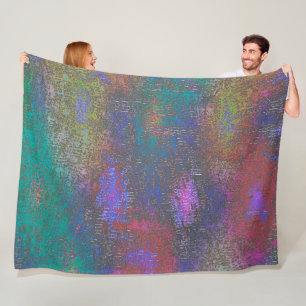 Kleur van vlekken met gladde huid, gerijpt fleece deken
