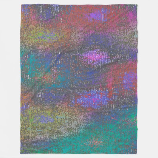 Kleur van vlekken met gladde huid, gerijpt fleece deken (Voorkant)