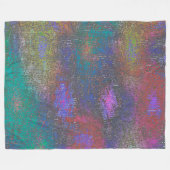 Kleur van vlekken met gladde huid, gerijpt fleece deken (Voorkant (Horizontaal))