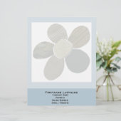 Kleur van wasgoed voor bloem, kleverig custom briefhoofd (Staand voorkant)