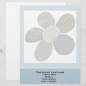 Kleur van wasgoed voor bloem, kleverig custom briefhoofd (Voorkant / Achterkant)