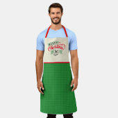 Kleur verander de tekst DIY Merry Kerstgeschenk Schort (Gedragen)