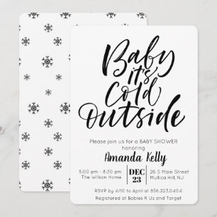 KLEUR VERANDEREN - Moderne baby shower uitnodiging