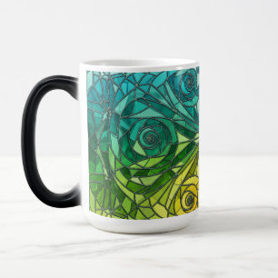 Kleur veranderend modern mozaïek ontwerp mok
