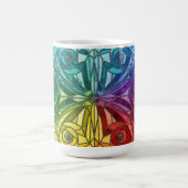 Kleur veranderend modern mozaïek ontwerp mok (Midden)
