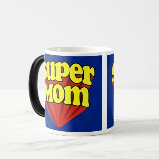 Kleur Veranderend Superheld Moederdag Superheld Magische Mok (Voorkant links)