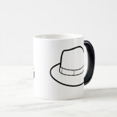 Kleur Veranderende Gevoelige Fedora Pet Mok (Voorkant rechts)