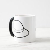 Kleur Veranderende Gevoelige Fedora Pet Mok (Voorkant links)