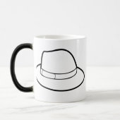 Kleur Veranderende Gevoelige Fedora Pet Mok (Links)