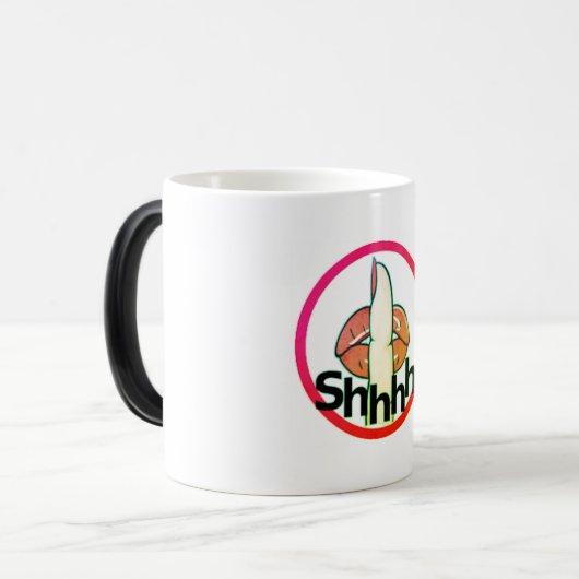 Kleur veranderende koffie mok (shhhh!!) (Voorkant links)