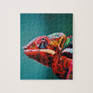 Kleur veranderende regenboogkameleon Reptile Legpuzzel