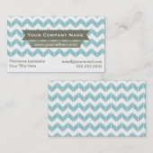 Kleur veranderlijke Modern Chevron Visitekaartjes (Voorkant / Achterkant)