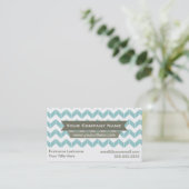 Kleur veranderlijke Modern Chevron Visitekaartjes (Staand voorkant)