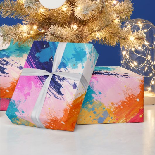 Kleur verf Inpakpapier (Feestdagen)