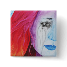 Kleur Verliezend Surrealistische Regenboog Vrouw P