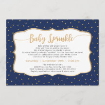 Kleur Verwisselbare Baby Sprinkle gouden confetti