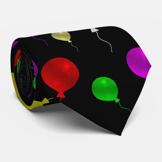 kleur, viering, plezier, vakantie, feest, ballon, stropdas (Opgerold)