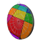 Kleur Vierkanten Dartbord (Voorkant Rechts)