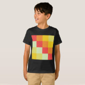 Kleur Vierkanten T-shirt (Voorkant volledig)