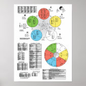 Kleur vijf element Acupunctie-Poster Poster (Voorkant)