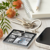 Kleur Vijf Fotocollage Sleutelhanger (Voorkant Rechts)