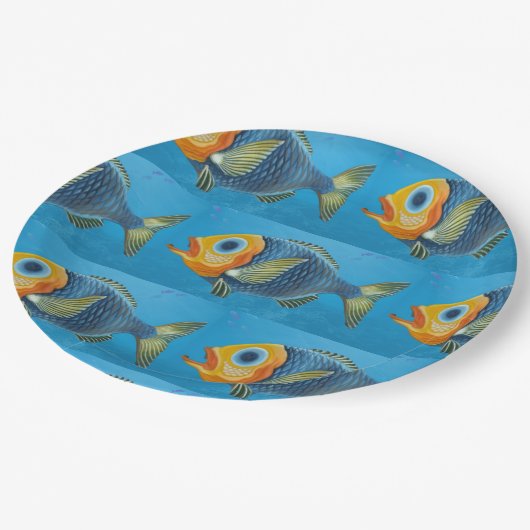 Kleur vis Papier Bord (Gekanteld)